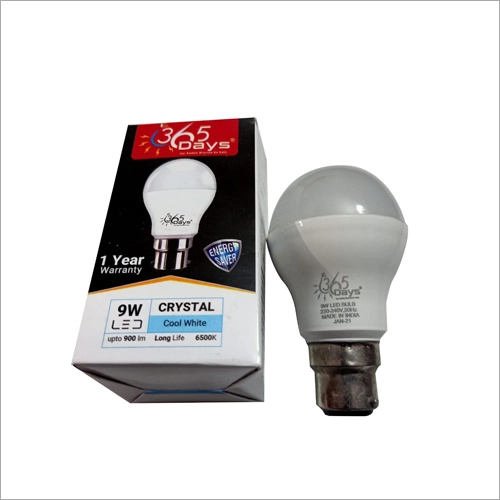 9W Crystal Cool White LED Bulb
